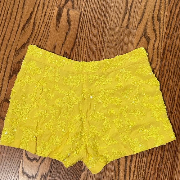 French Connection sequin shorts- like new, size 4 - Picture 5 of 8